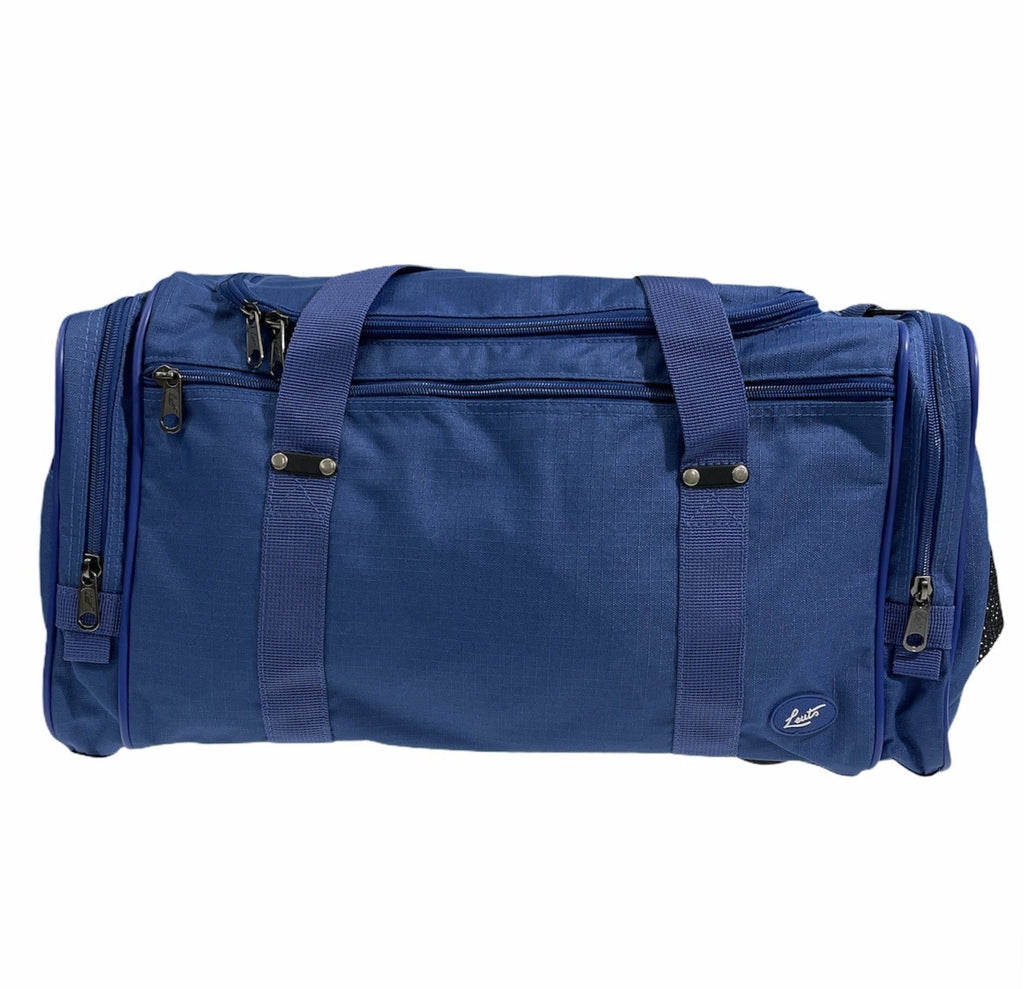 NNEDSZ 44L Travel Foldable Duffel Bag Gym Sports Luggage Travel Foldaway D-Zip Top School Bags - Royal Blue